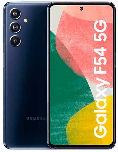 Samsung Galaxy F54 Android 13, One UI 5.1 256GB 8GB RAM Exynos 1380 (5 nm) 6.7 inches, 1080 x 2400 pixels, 24 bit, 20:9 ratio Triple rear camera: 108MP + 8MP + 2MP,
