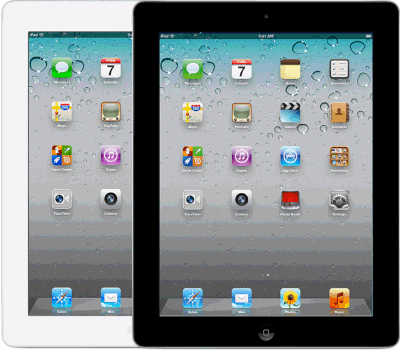 Apple iPad 2 Wi-Fi + 3G iOS 4, upgradable to iOS 9.3.5 16GB 512MB RAM, 32GB 512MB RAM, 64GB 512MB RAM Apple A5 (45 nm) 9.7 inches, 768 x 1024 pixels 0.7 MP (Single camera), 0.3