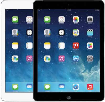 Apple iPad Air WiFi iOS 7, upgradable to iPadOS 12.5.6 16GB 1GB RAM, 32GB 1GB RAM, 64GB 1GB RAM, 128GB 1GB RAM Apple A7 (28 nm) 9.7 inches, 1536 x 2048 pixels 5 MP