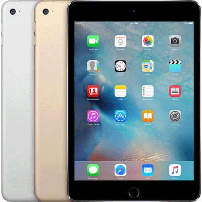 Apple iPad mini 4 WiFi (2015) iOS 9, upgradable to iPadOS 15.7 16GB 2GB RAM, 32GB 2GB RAM, 64GB 2GB RAM, 128GB 2GB RAM Apple A8 (20 nm) 7.9 inches, 2048 x 1536 pixels 8 MP