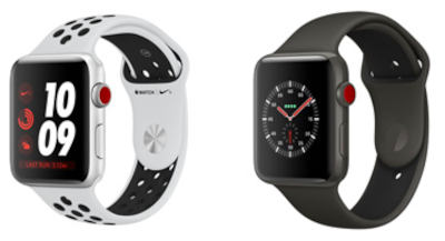 Apple Watch Edition Series 3 38mm watchOS 4.0, upgradable to 8.7 16GB 768MB RAM Apple S3 1.5 inches, 340 x 272 pixels  279 mAh 50m Water Resistant