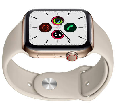 Apple Watch Series 5 40mm Aluminum GPS + Cellular watchOS 6.0, upgradable to 9.5 32GB 1GB RAM Apple S5 1.57 inches, 394 x 324 pixels  245 mAh ECG Certified, Ion X Strengthened Glass