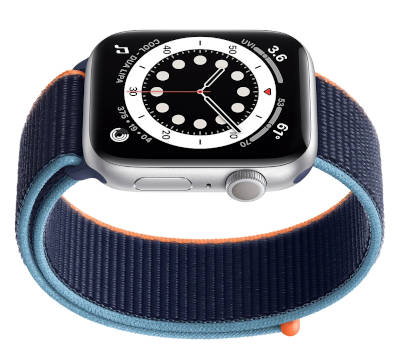 Apple Watch Series 6 40mm watchOS 7.0, upgradable to 9.5 32GB 1GB RAM Apple S6 1.57 inches, 394 x 324 pixels  265.9 mAh ECG Certified, Sapphire Crystal Glass