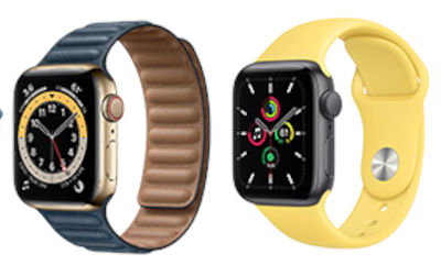 Apple Watch Series 6 Aluminum 44mm GPS watchOS 7.0, upgradable to 9.5 32GB 1GB RAM Apple S6 1.78 inches, 448 x 368 pixels  303.8 mAh ECG Certified, Ion X Strengthened Glass