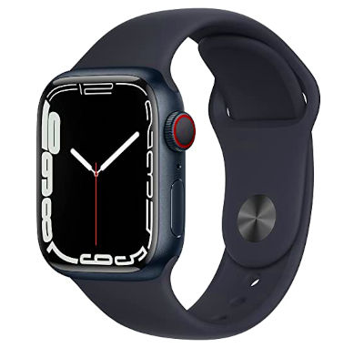 Apple Watch Series 7 Aluminum 41mm GPS + Cellular watchOS 8.0, upgradable to 9.5 32GB 1GB RAM Apple S7 1.69 inches, 352 x 430 pixels  284 mAh Supports wireless charging