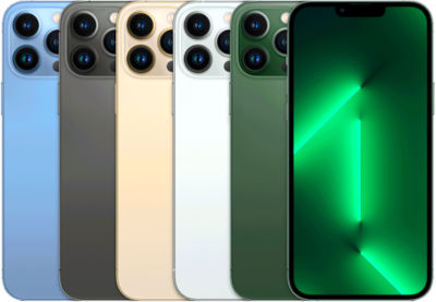 Apple iPhone 13 Pro Max iOS 15, upgradable to iOS 16.5, planned upgrade to iOS 17 128GB 6GB RAM, 256GB 6GB RAM, 512GB 6GB RAM, 1TB 6GB RAM Apple A15 Bionic (5 nm) 6.7 inches,
