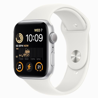 Apple Watch SE 44mm GPS (2022) watchOS 9.0, upgradable to 9.5 32GB 1GB RAM Apple S8 1.78 inches, 448 x 368 pixels  296 mAh Supports wireless charging