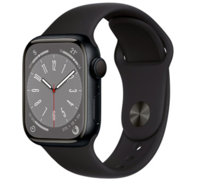 Apple Watch Series 8 Aluminum 41mm GPS + Cellular watchOS 9.0, upgradable to 9.5 32GB 1GB RAM Apple S8 1.69 inches, 430 x 352 pixels  282 mAh Supports wireless charging