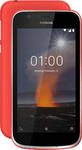 Nokia 1 Android 8.1 Oreo (Go edition) 8GB <br>RAM: 1GB MediaTek MT6737M Quad Core 1.1 GHz processor 11.43 cm (4.5 inch) FWVGA IPS display  2150 mAh Li-ion battery <br>Features: Removable <br>Misc:<ul><li>Talk